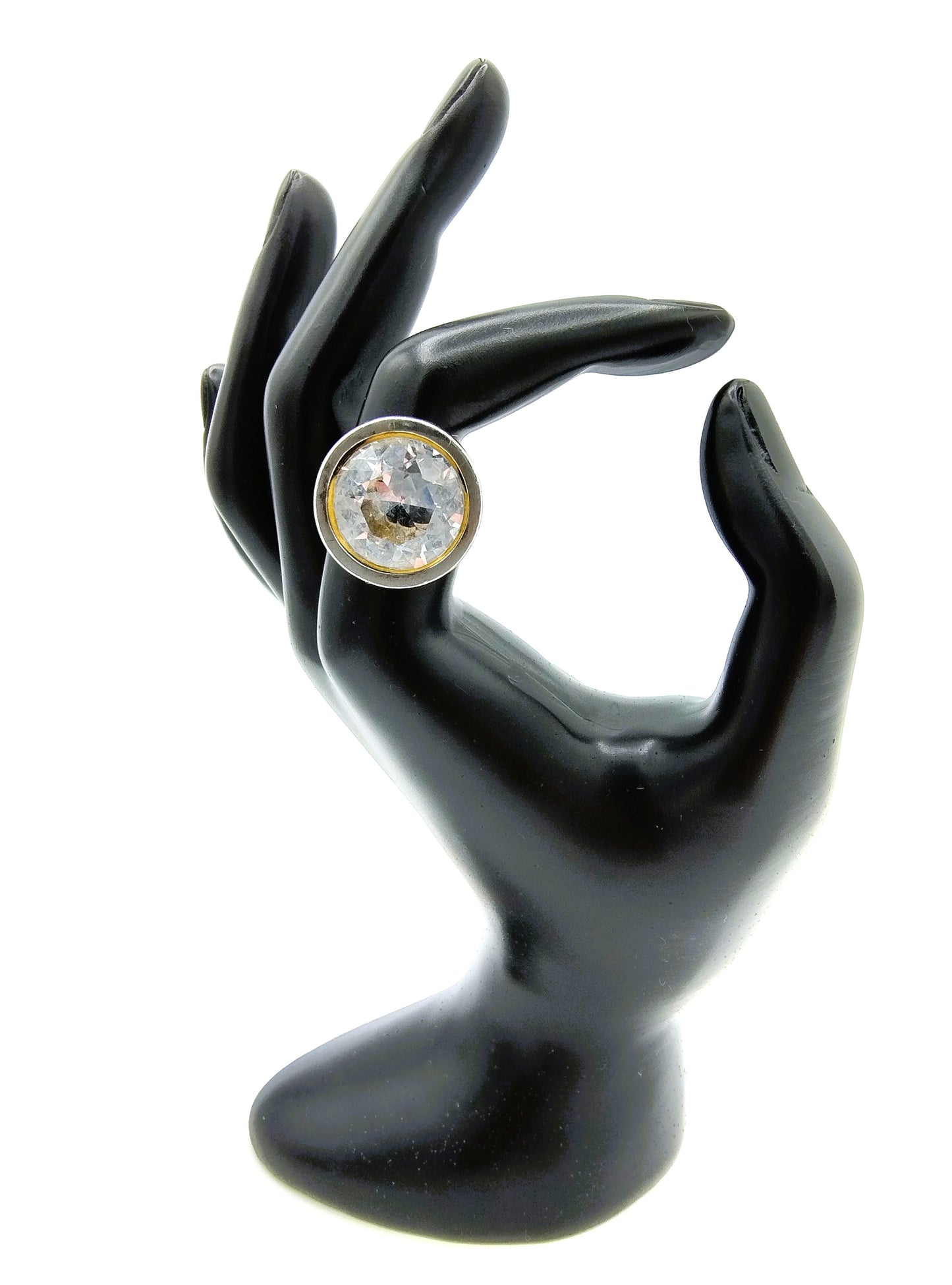 Zilveren ring met zirkonia, 835, universeel