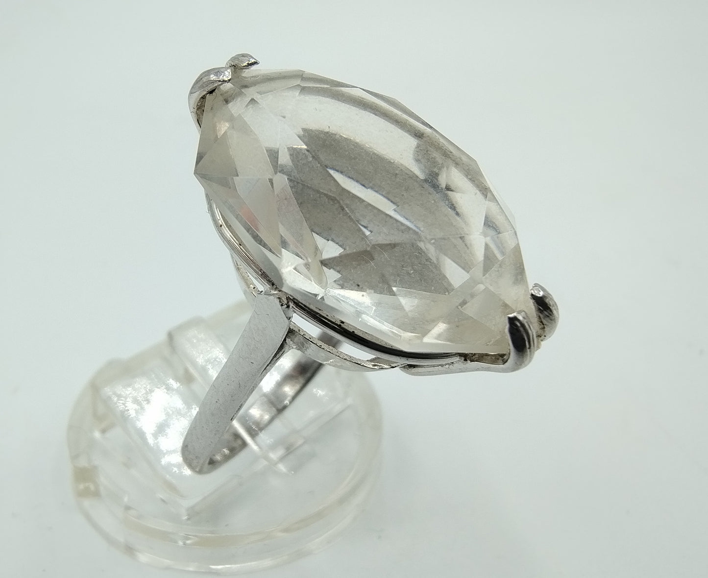 Zilveren ring met zirkonia, 835, 18 mm