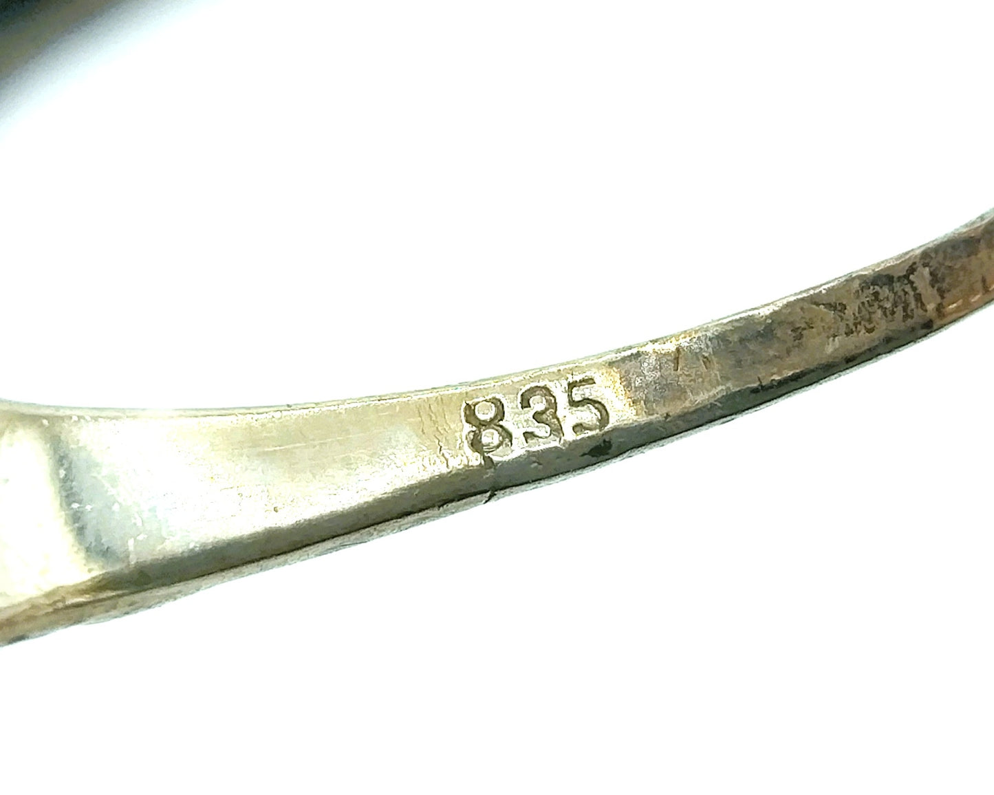 Zilveren ring met carneool, 835, 17,5 mm