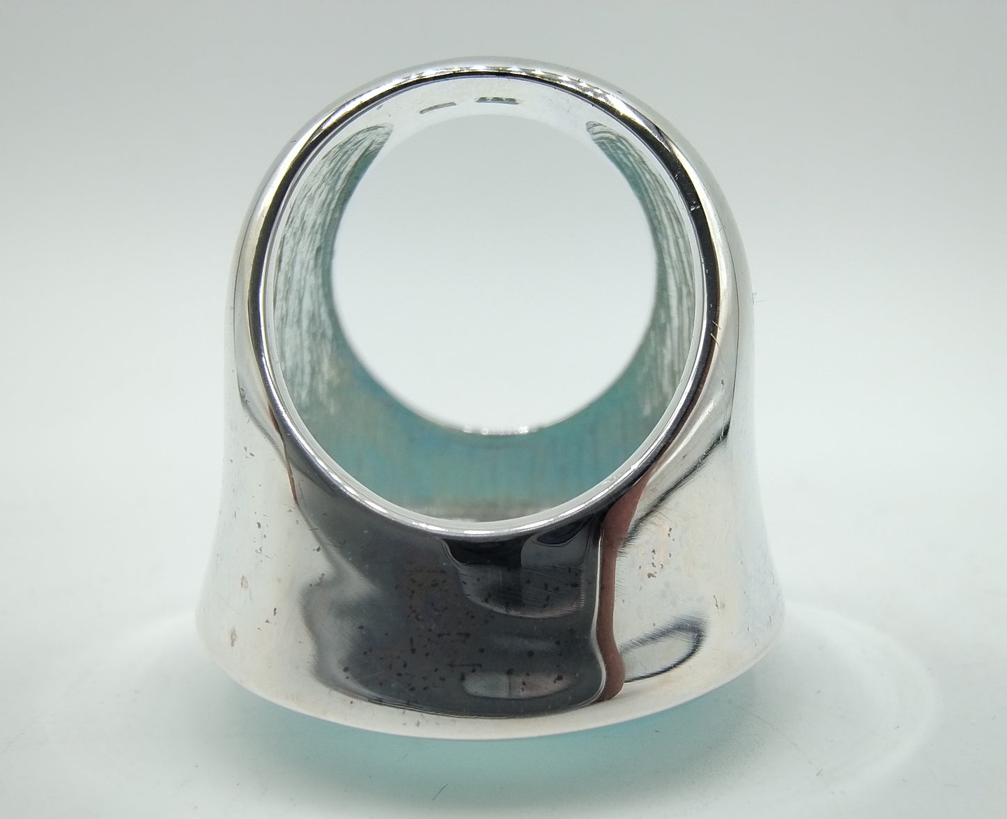 Zilveren ring met chalcedoon, 925, 16 mm