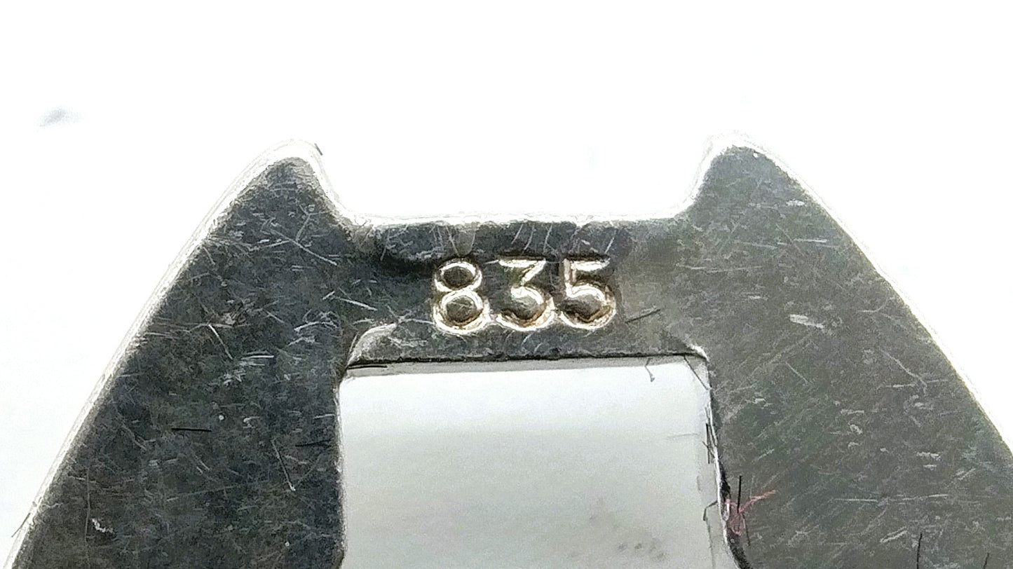 Vintage zilveren schakelarmband, 19 cm