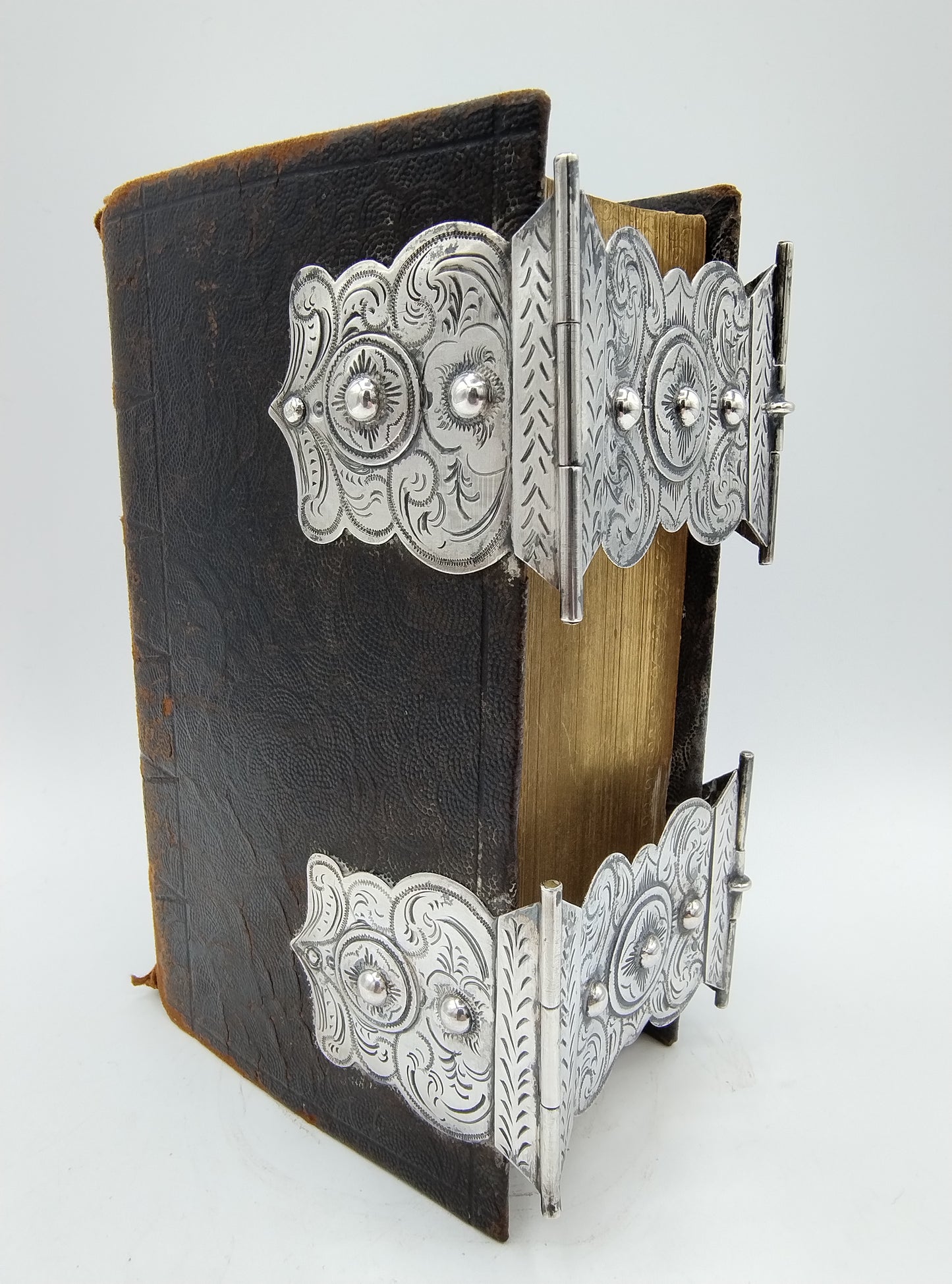 Bibel mit Silberverschlüssen, JJ Lazonder, Schoonhoven, 1868
