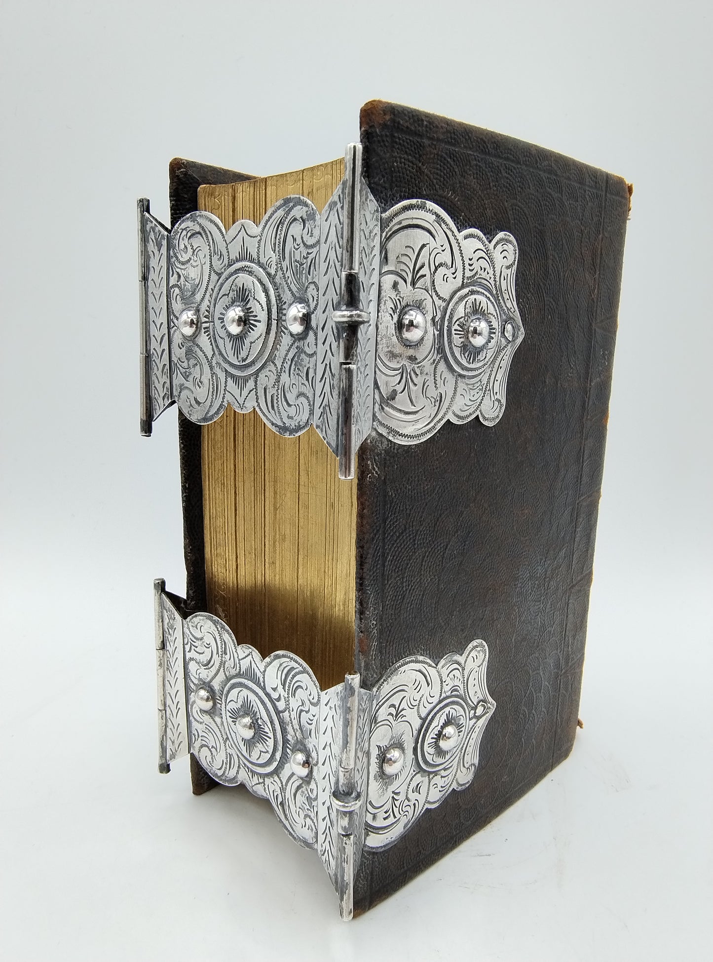 Bibel mit Silberverschlüssen, JJ Lazonder, Schoonhoven, 1868