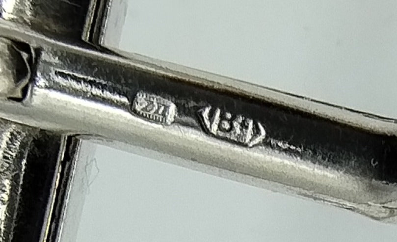 Silver cufflinks, 835