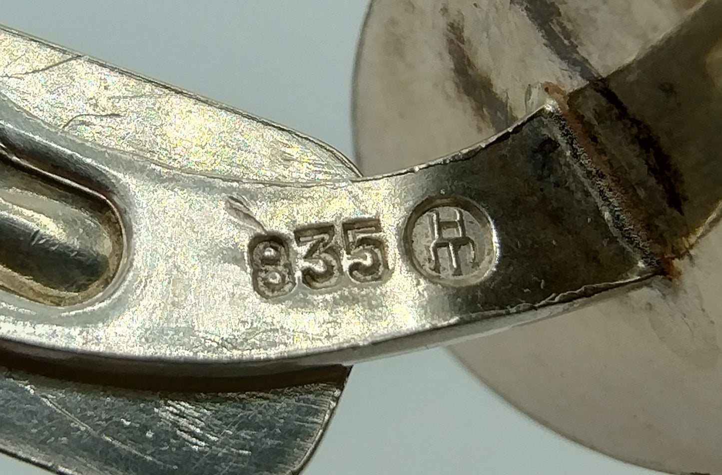 Silver cufflinks, 835
