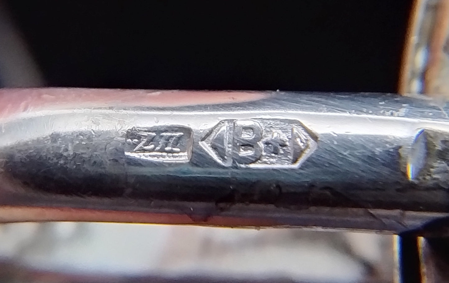 Silver cufflinks, 835