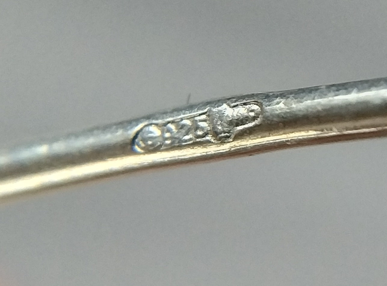 Silberohrringe mit Tigerauge, 925