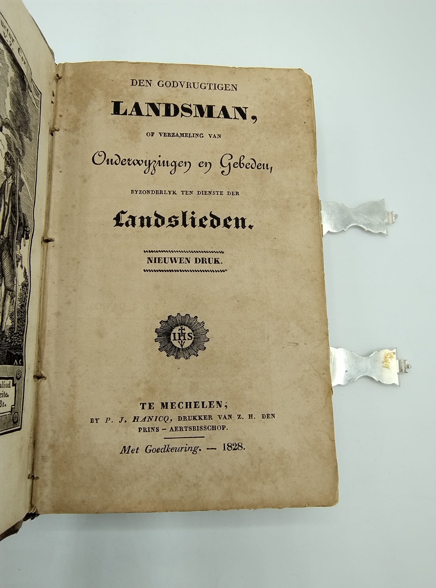 Gebetbuch mit Silberverschlüssen, D. Hoep, Hoorn, 1797