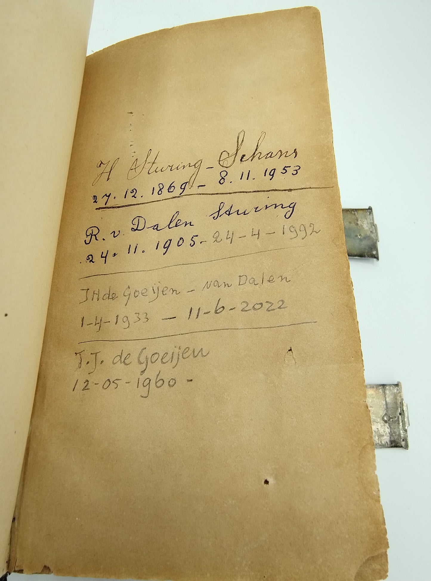 Bijbel met zilveren sloten, S.T. Reitsma, Lemmer/ Sneek, 1854