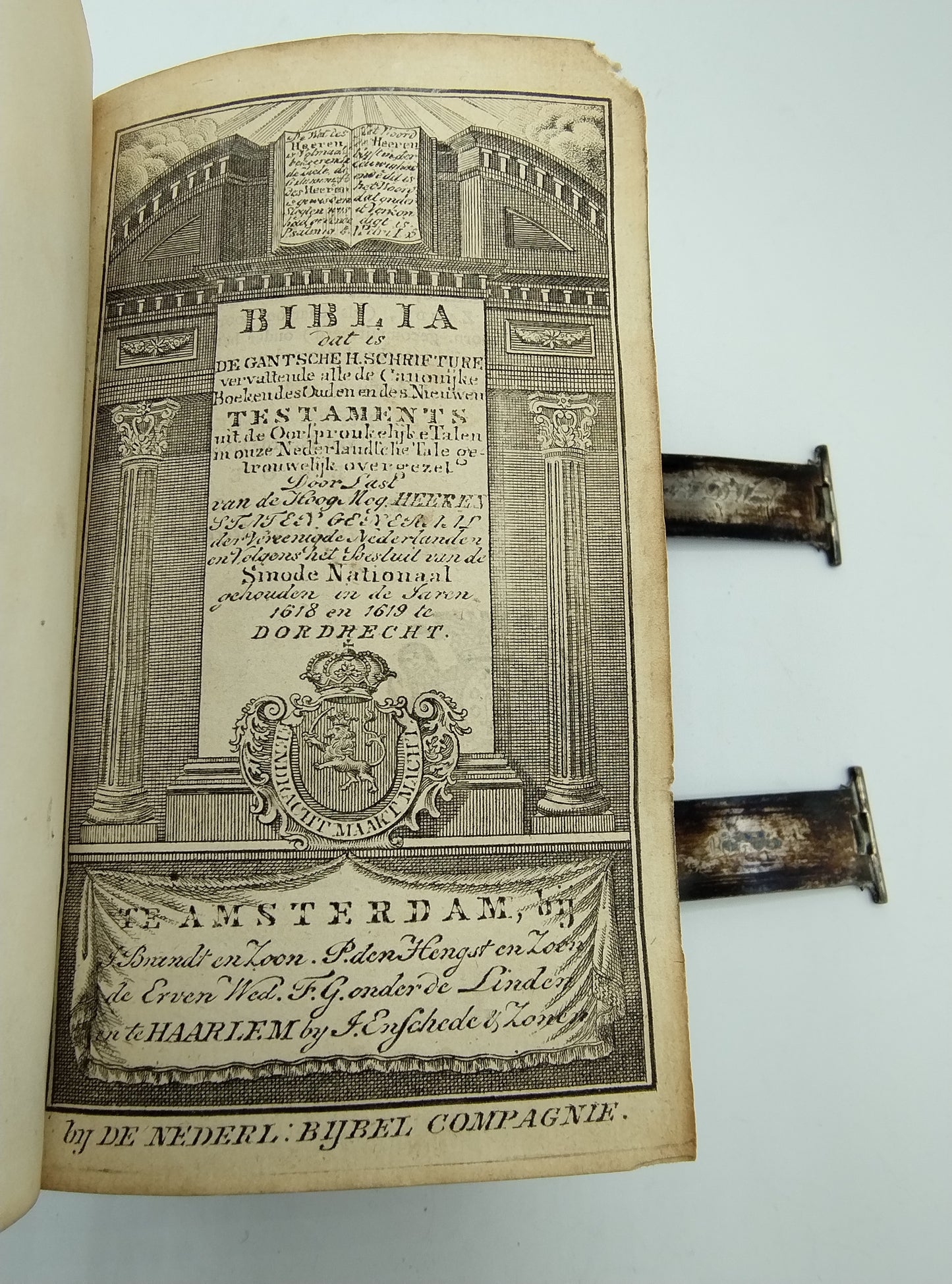 Bijbel met zilveren sloten, T.T. IJsbrandy, Lemmer, 1833