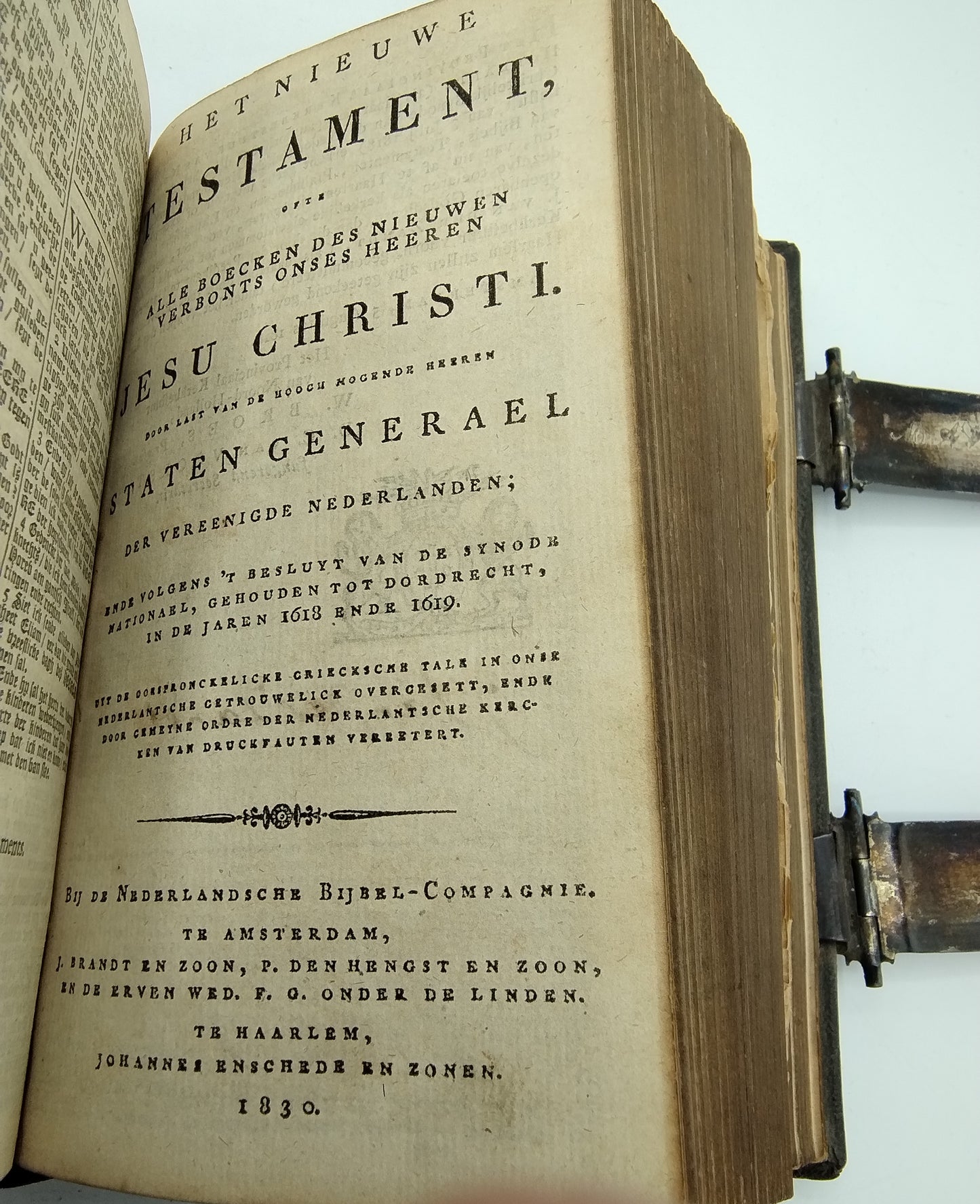 Bijbel met zilveren sloten, T.T. IJsbrandy, Lemmer, 1833