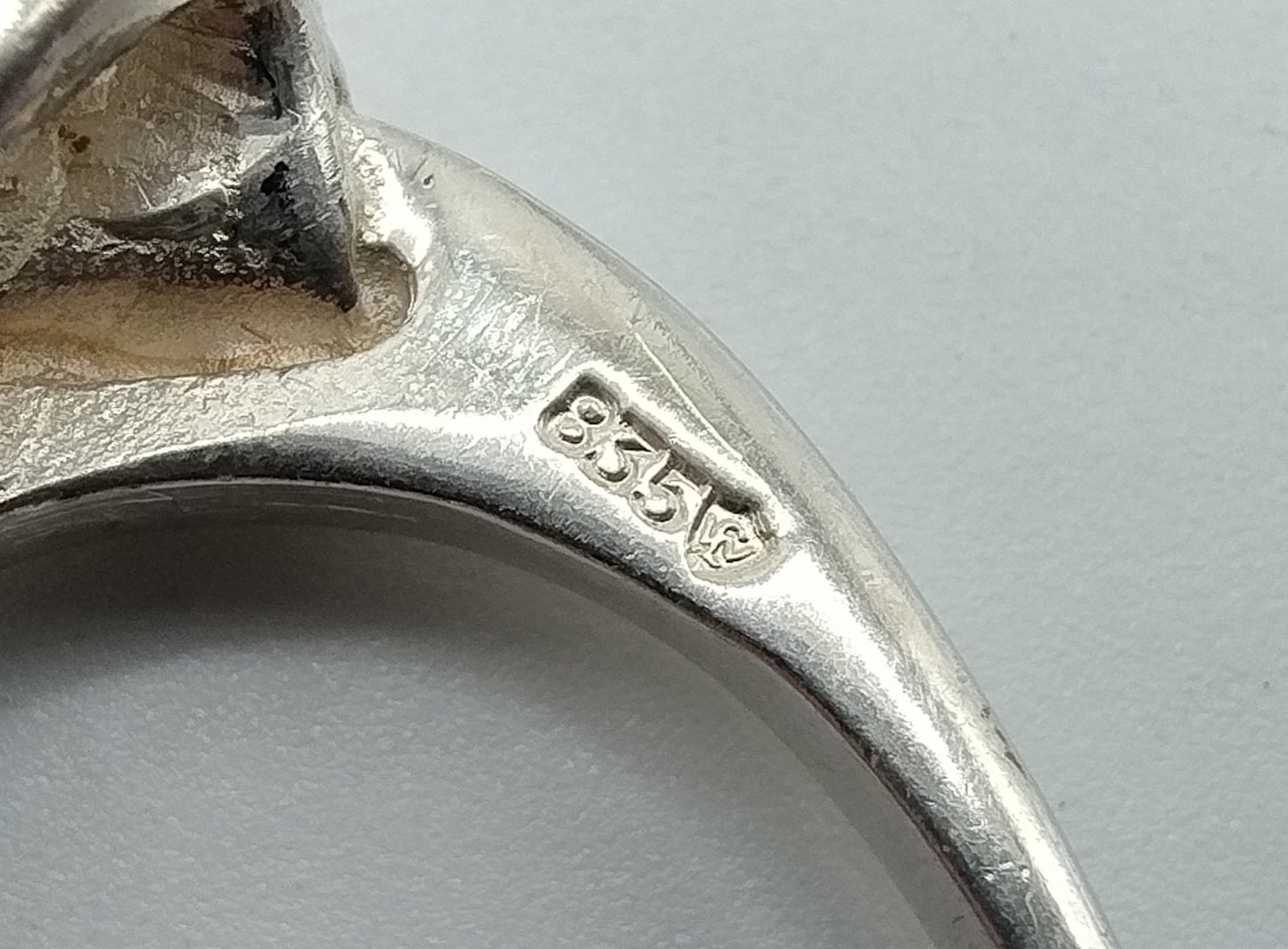 Zilveren fantasiering stijgbeugel, Amsterdam, 835, 18,5 mm