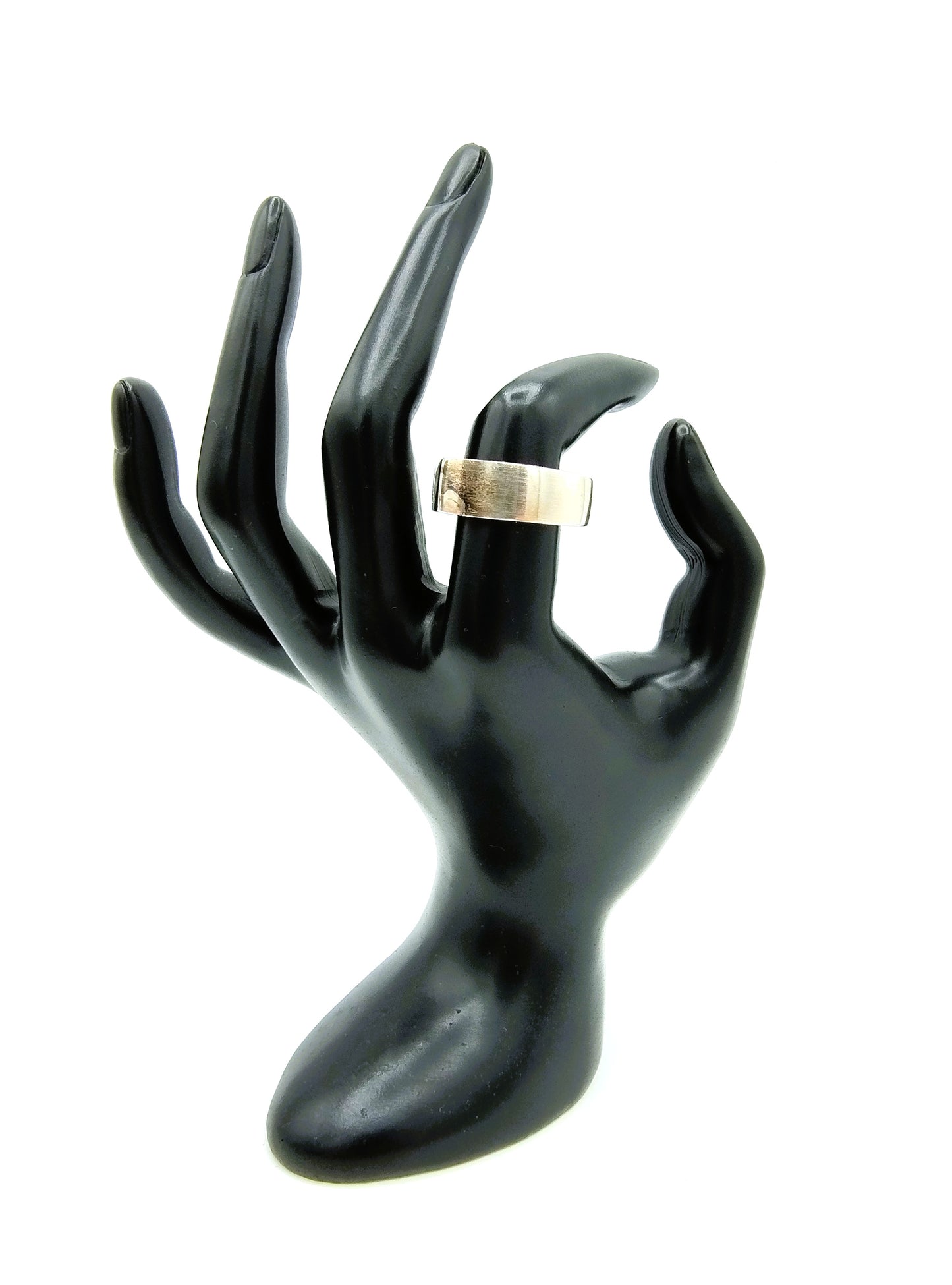 Zilveren ring, look!, 925, 17.5 mm