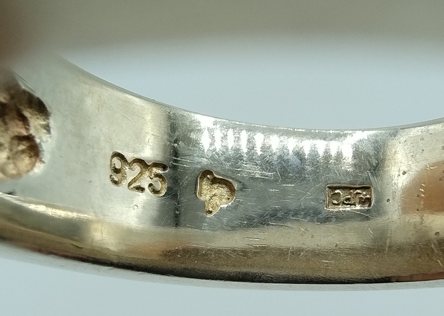Zilveren ring, look!, 925, 17.5 mm