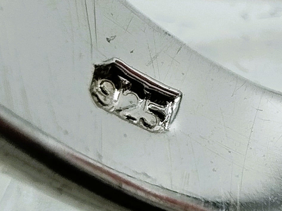 Zilveren ring bezet met zirkonia's, 925, 17 mm