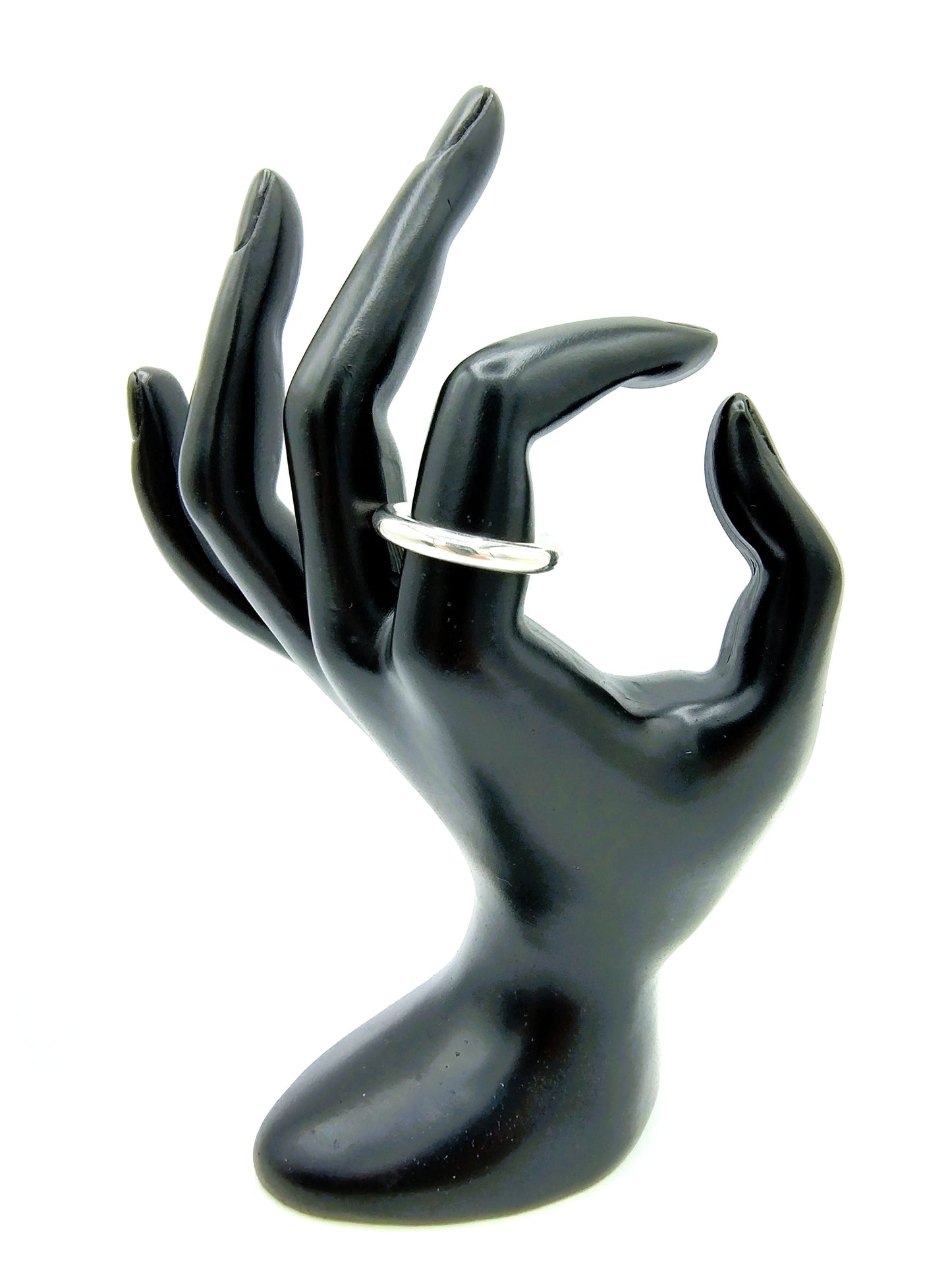 Zilveren ring, look!, 925, 19 mm
