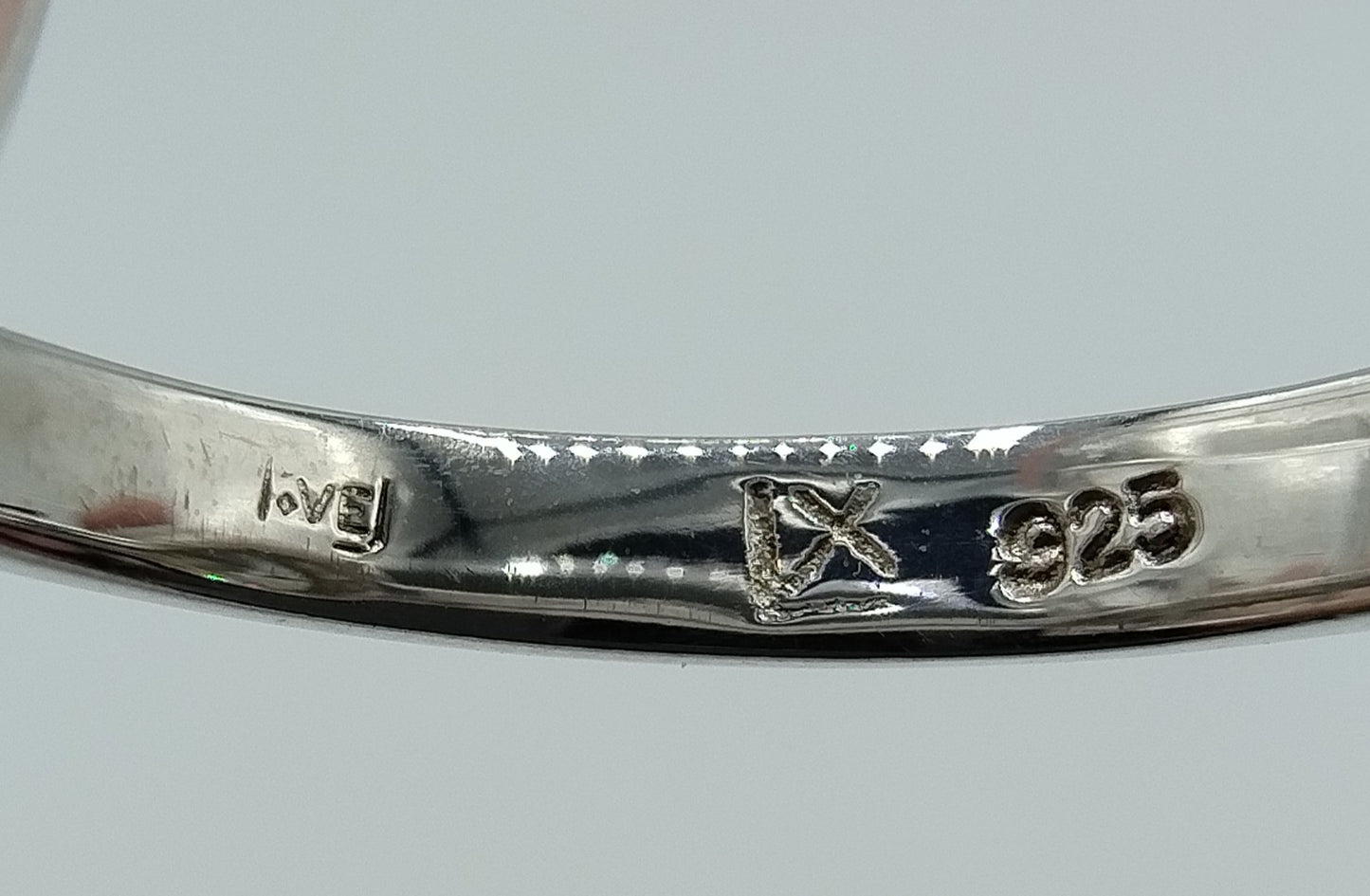 Zilveren ring met grote zirkonia, 925, 18 mm