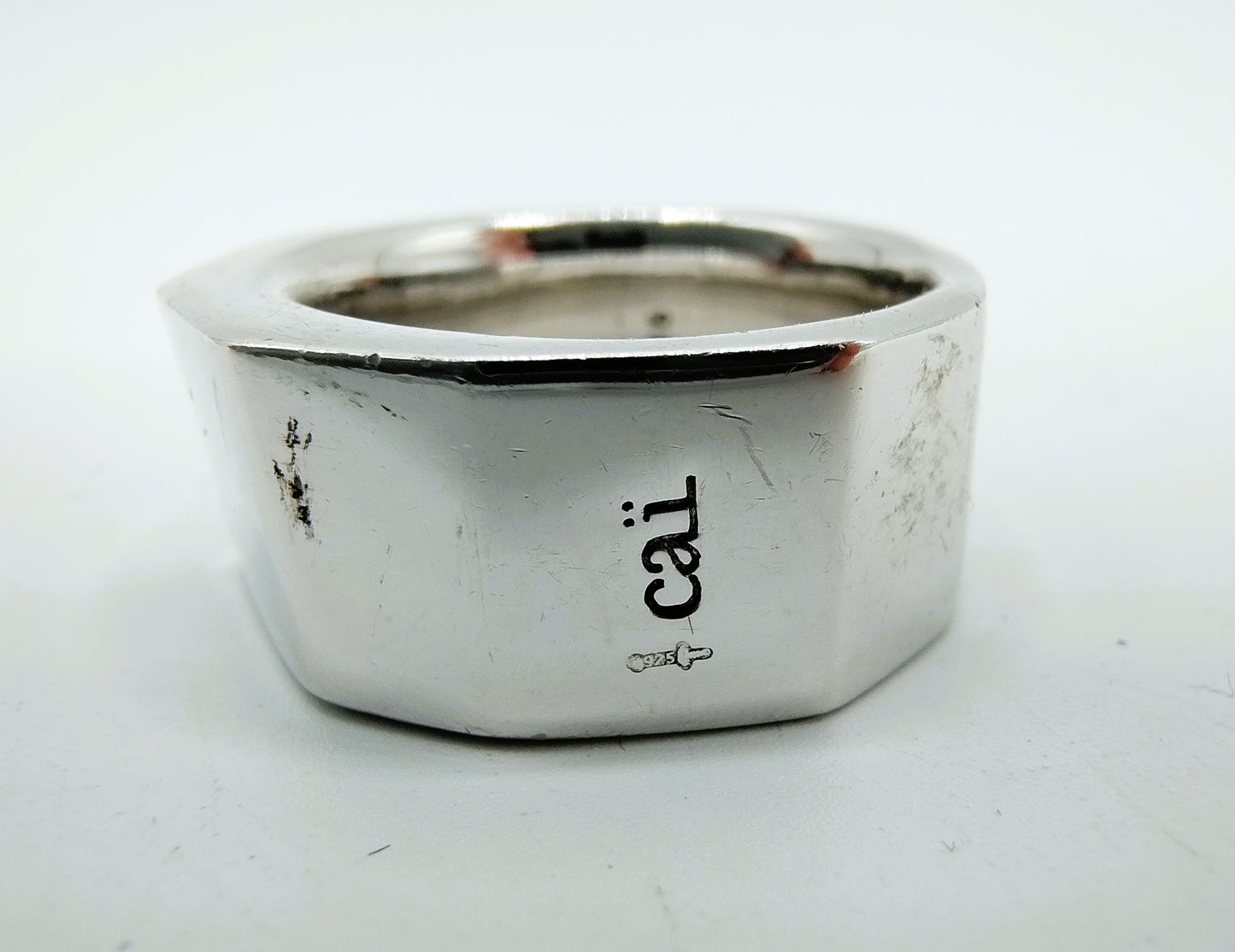 Zilveren ring, caï, 925, 17,5 mm