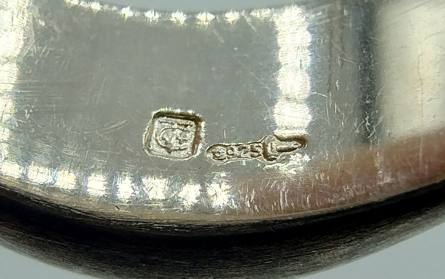 Zilveren designring, 925, 19 mm