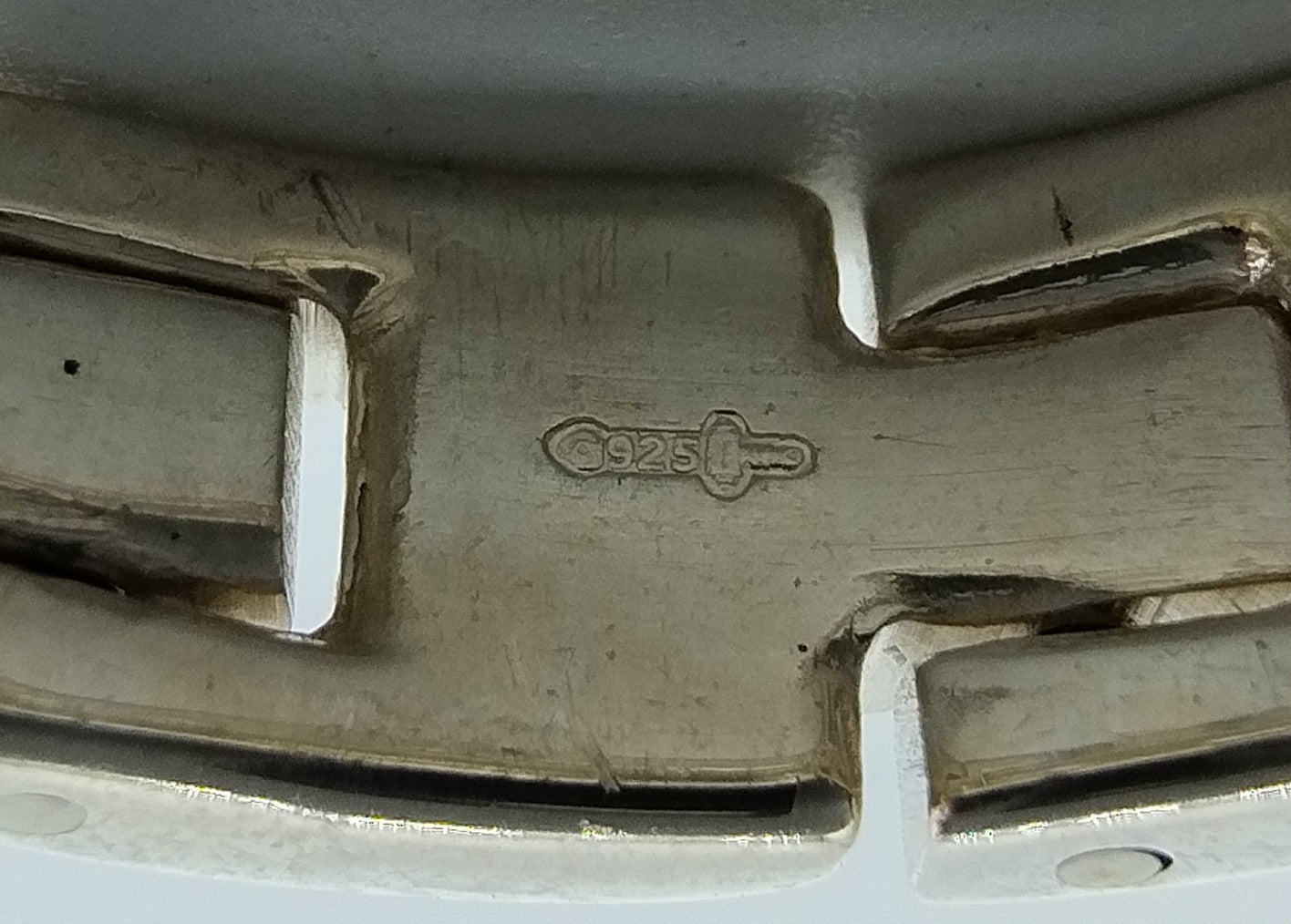 Zilveren ring, rolex schakel, 925, 17 mm