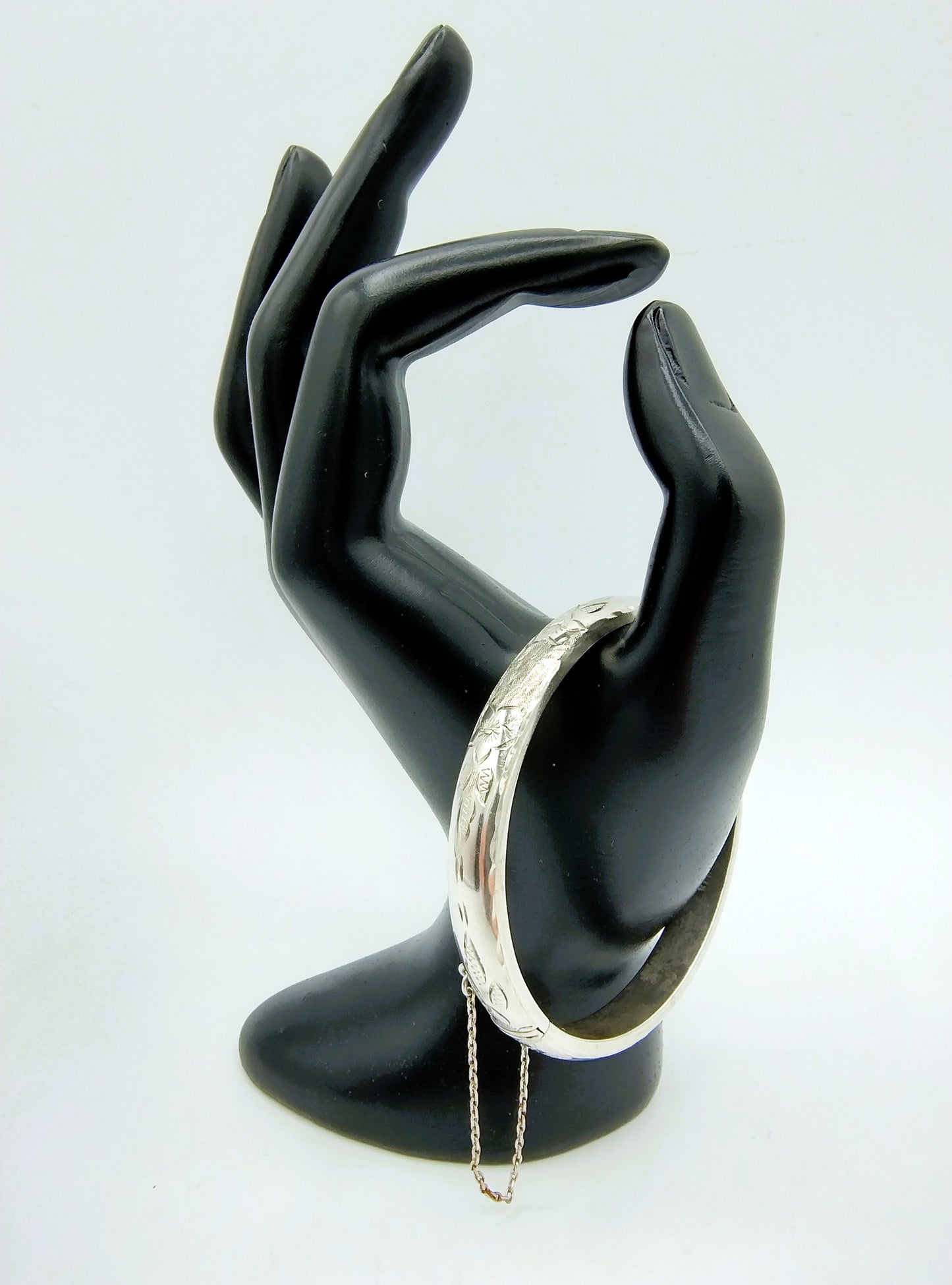 Zilveren armband met bloemmotief, 925