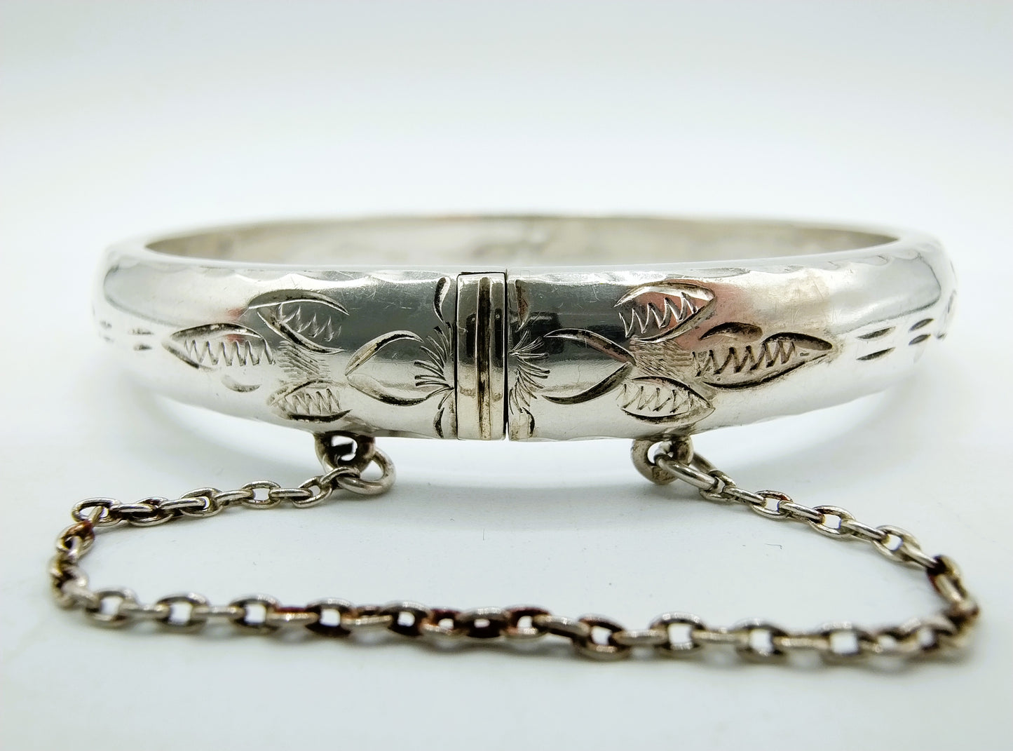 Zilveren armband met bloemmotief, 925