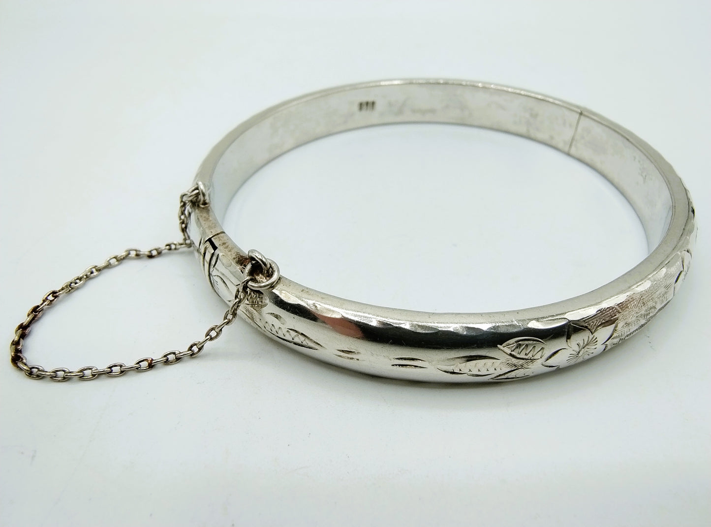 Zilveren armband met bloemmotief, 925