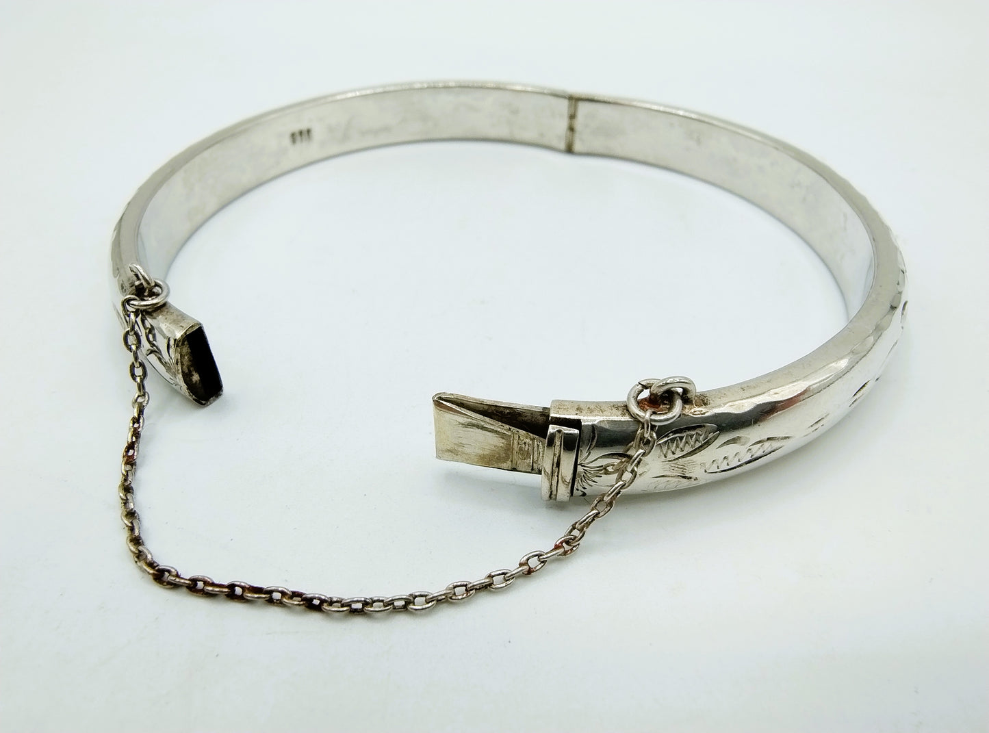 Zilveren armband met bloemmotief, 925