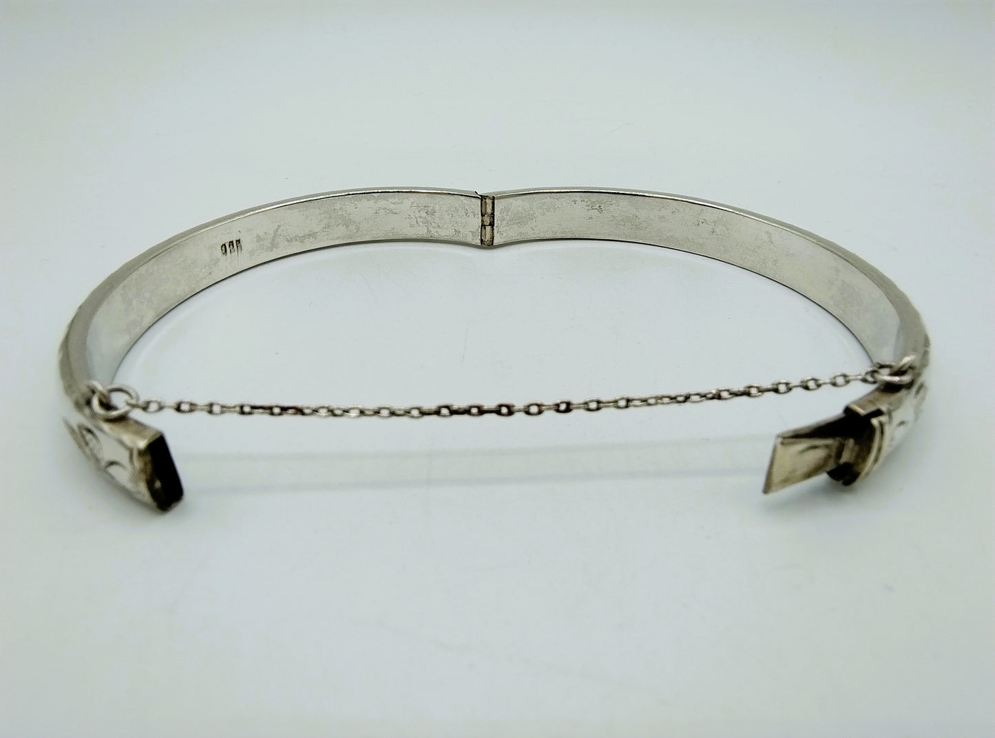Zilveren armband met bloemmotief, 925