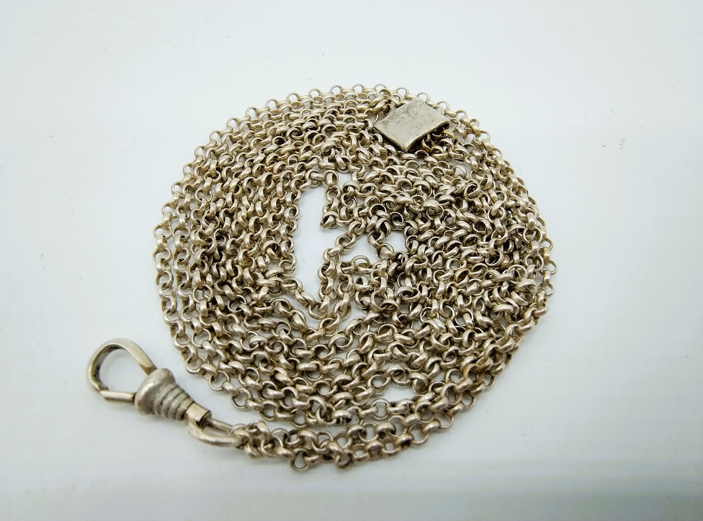 Zilveren horlogeketting, 72,5 cm