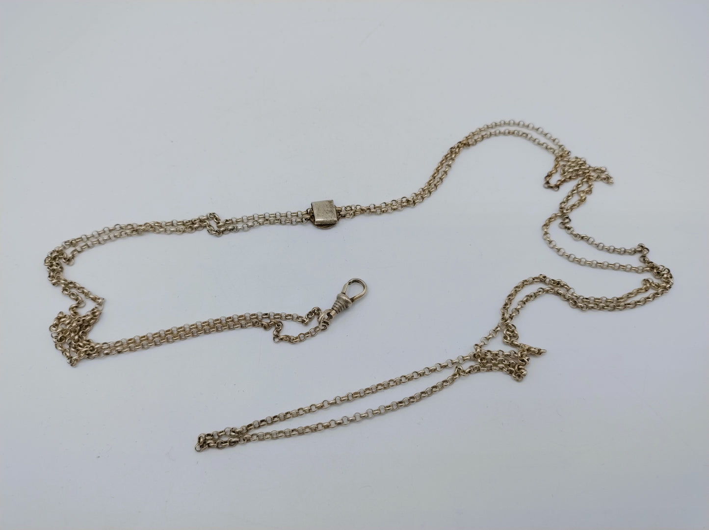 Zilveren horlogeketting, 72,5 cm