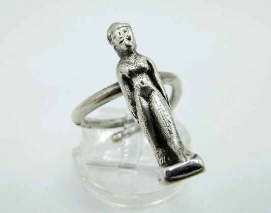 Silver ring, Egyptian,