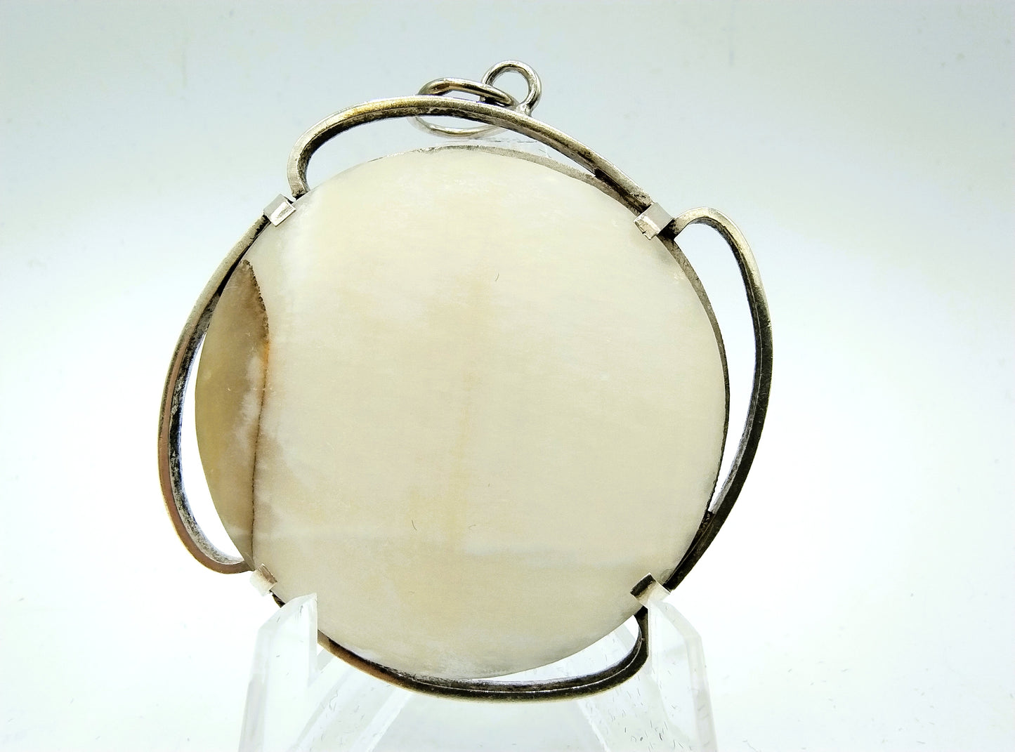 Zilveren hanger met kwarts, 835