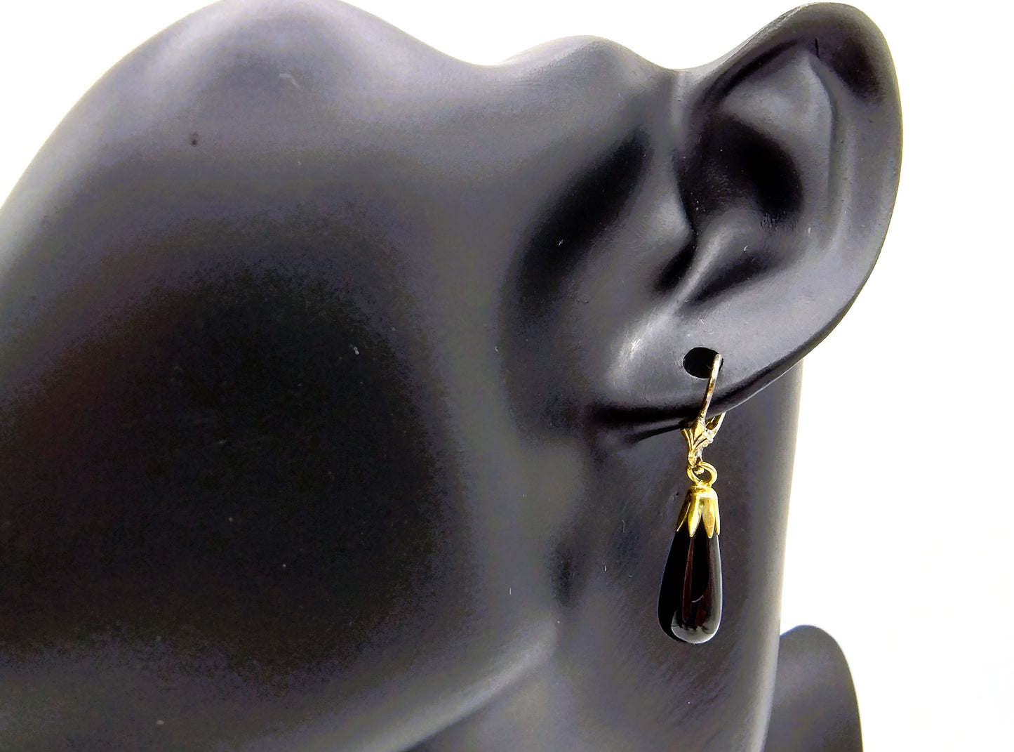 Zilveren oorbellen set, Onyx, 925