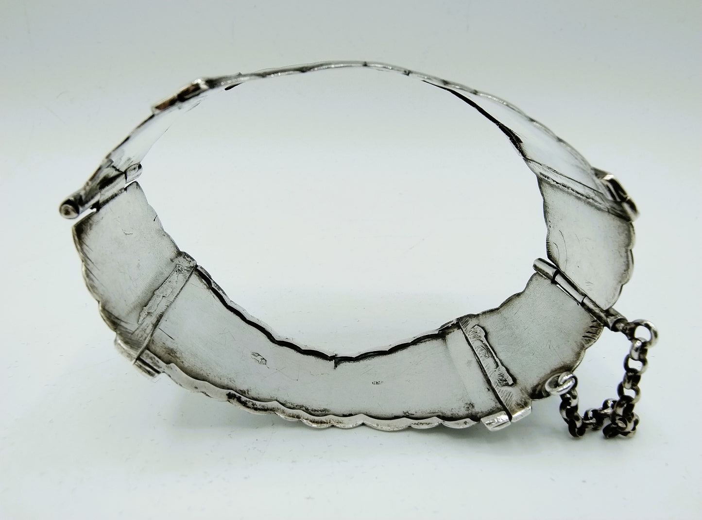 Zilveren armband van Bijbelsloten, J.K. Hoitink, Varsseveld, 1857