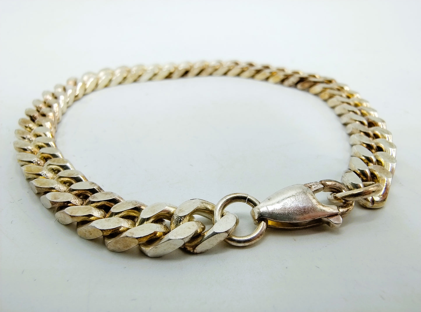 Zilveren herenarmband, 20,5 cm