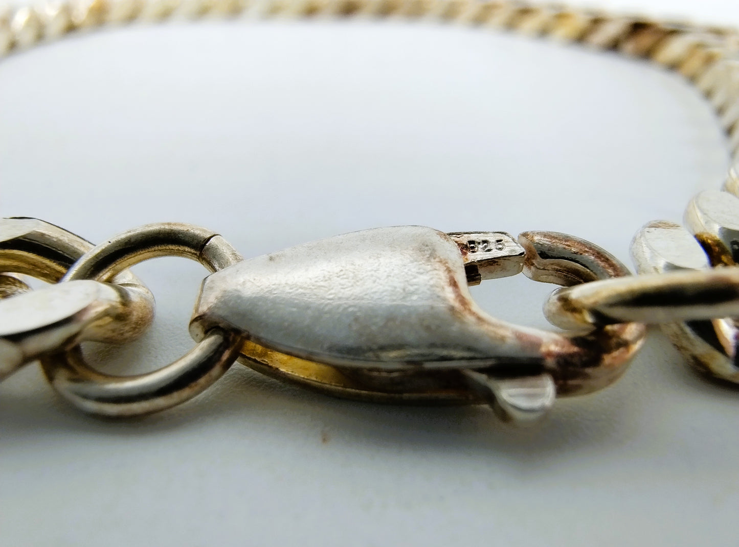 Zilveren herenarmband, 20,5 cm