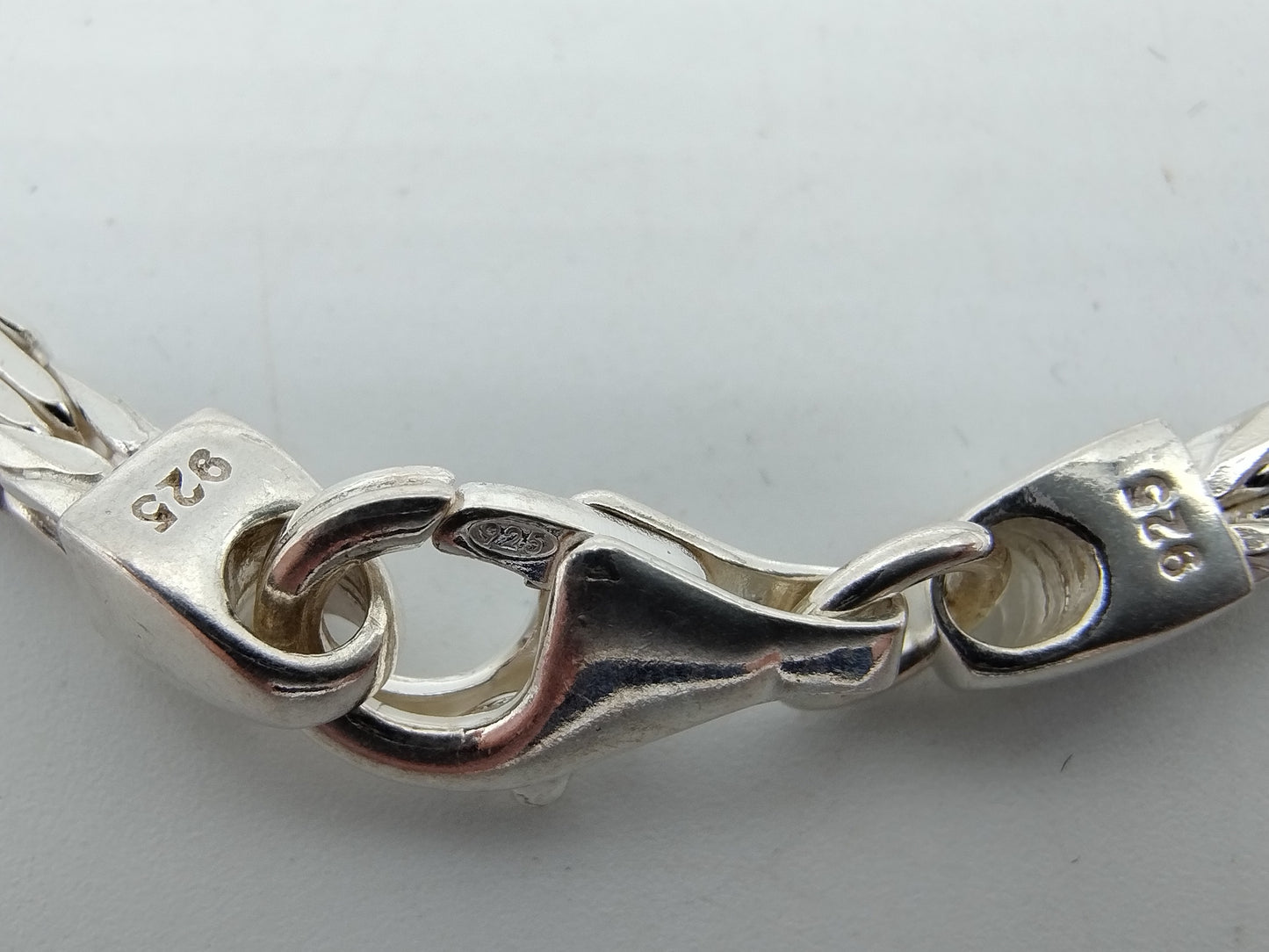 Zilveren armband, koningsschakel, 18,5 cm