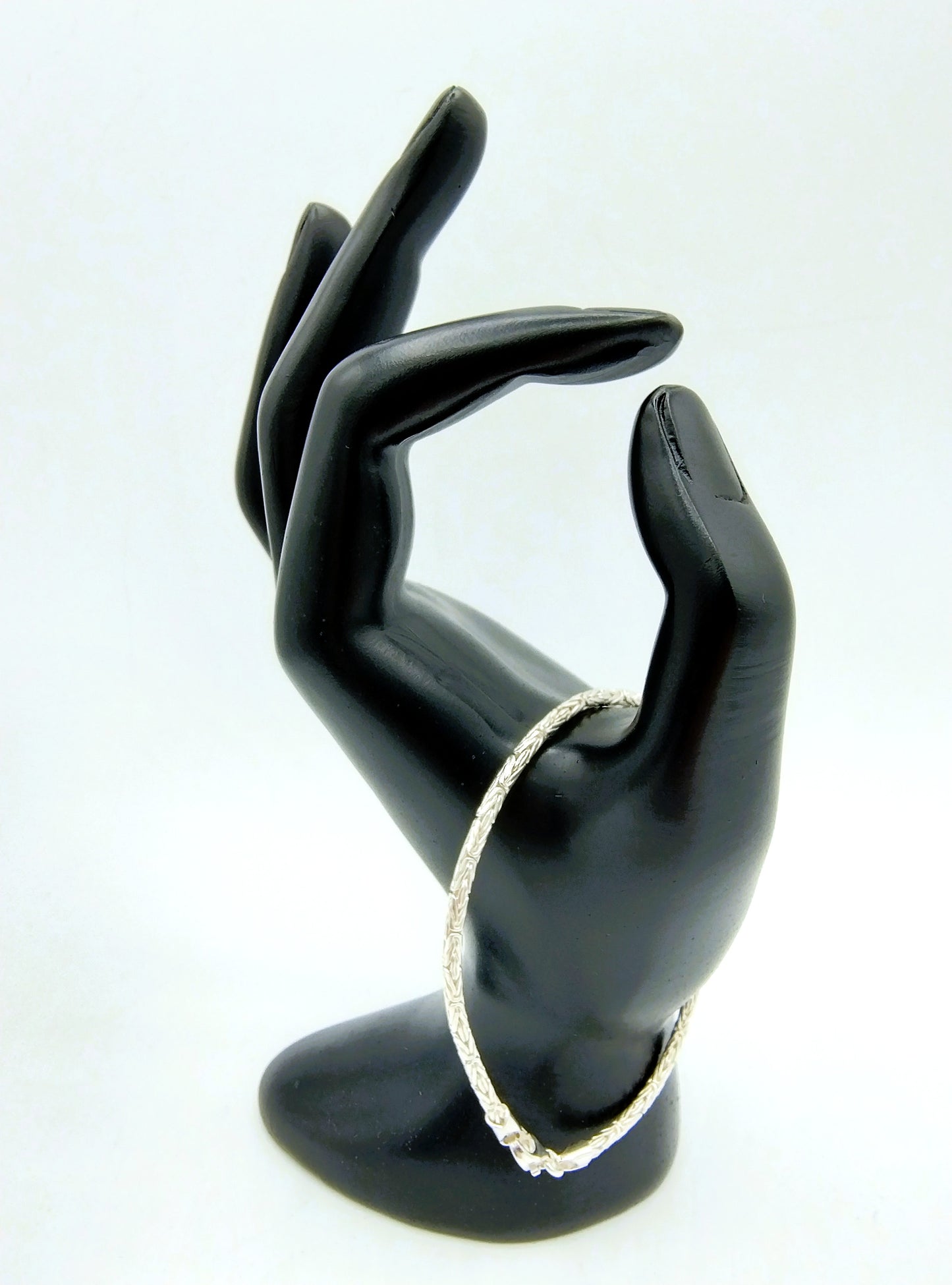 Zilveren armband met koningsschakel, 19,8 cm