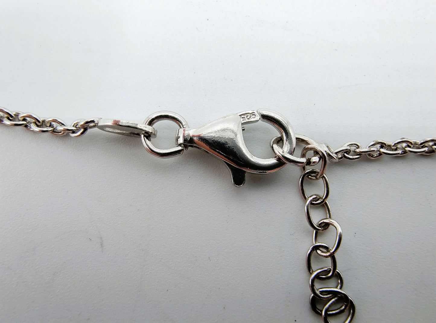 Zilveren ketting met parels, 925