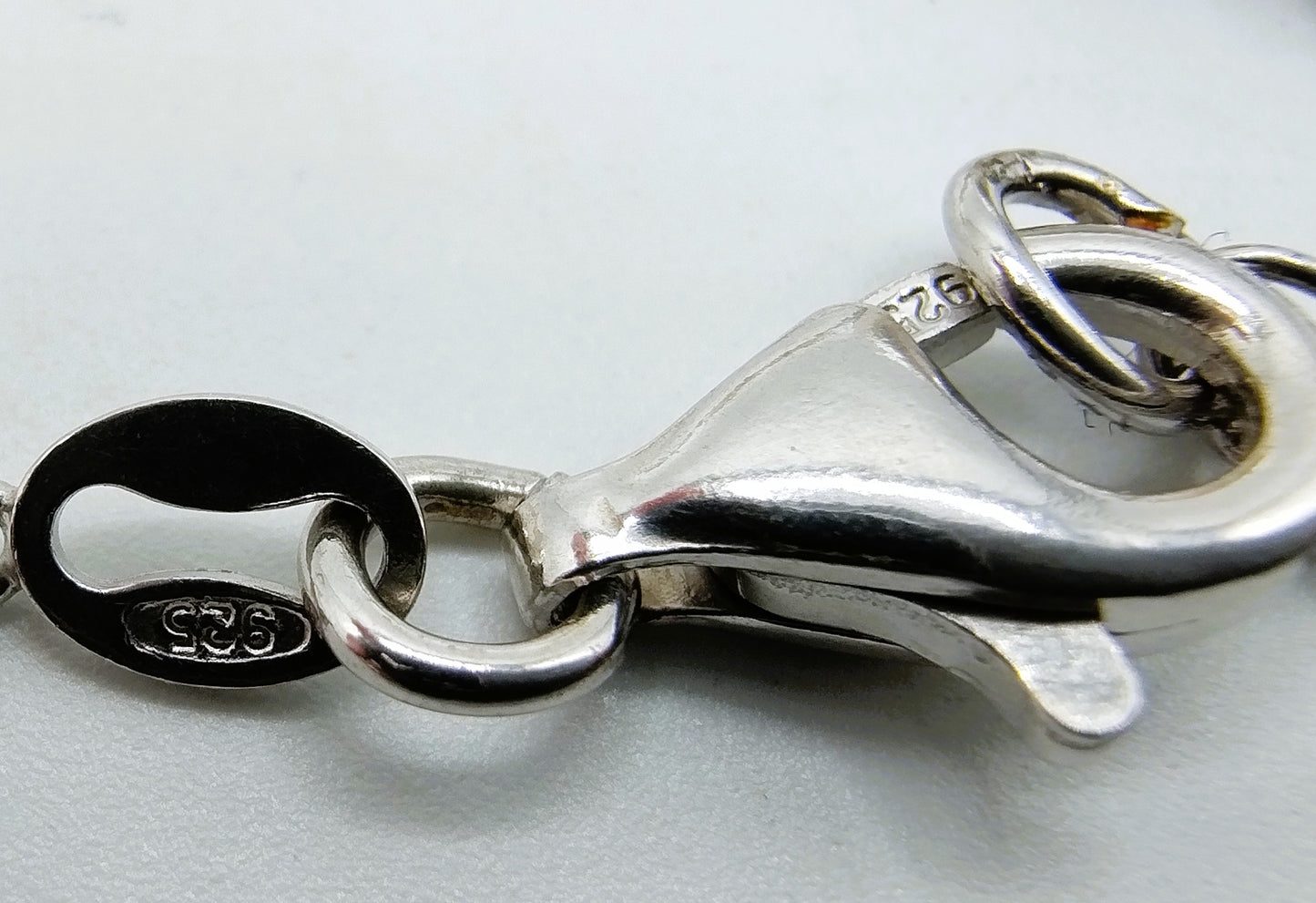 Zilveren ketting met parels, 925