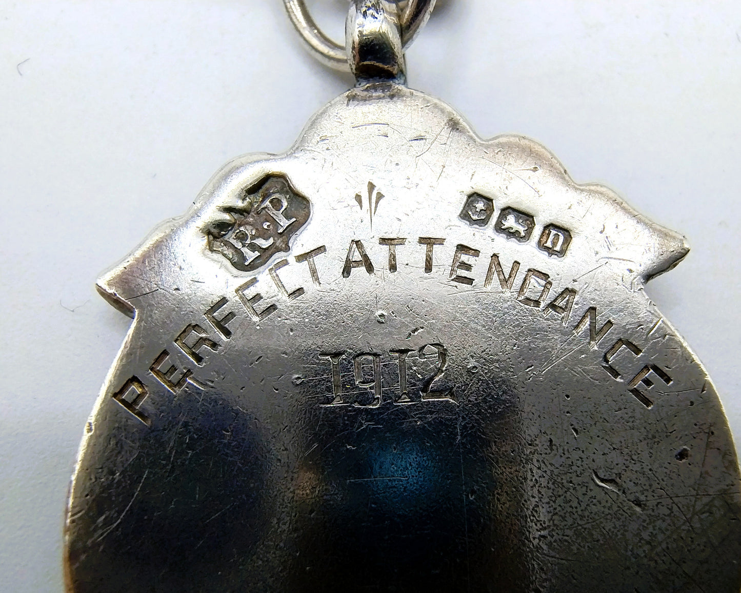 Zilveren horlogeketting, R. Pringles & Sons, Birmingham, 1912