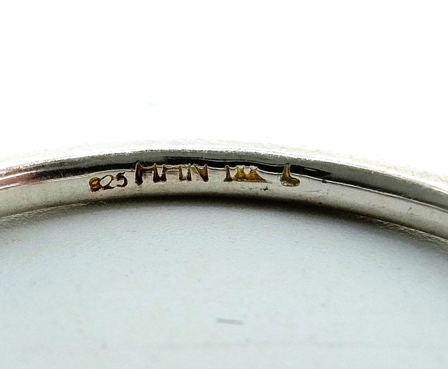 Silver and gold ring with zirconia, 925/585, 18.5 mm