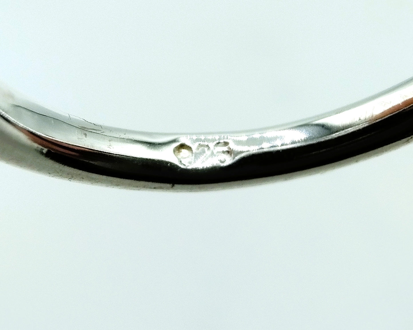 Zilveren ring met amethist, 925, 17 mm