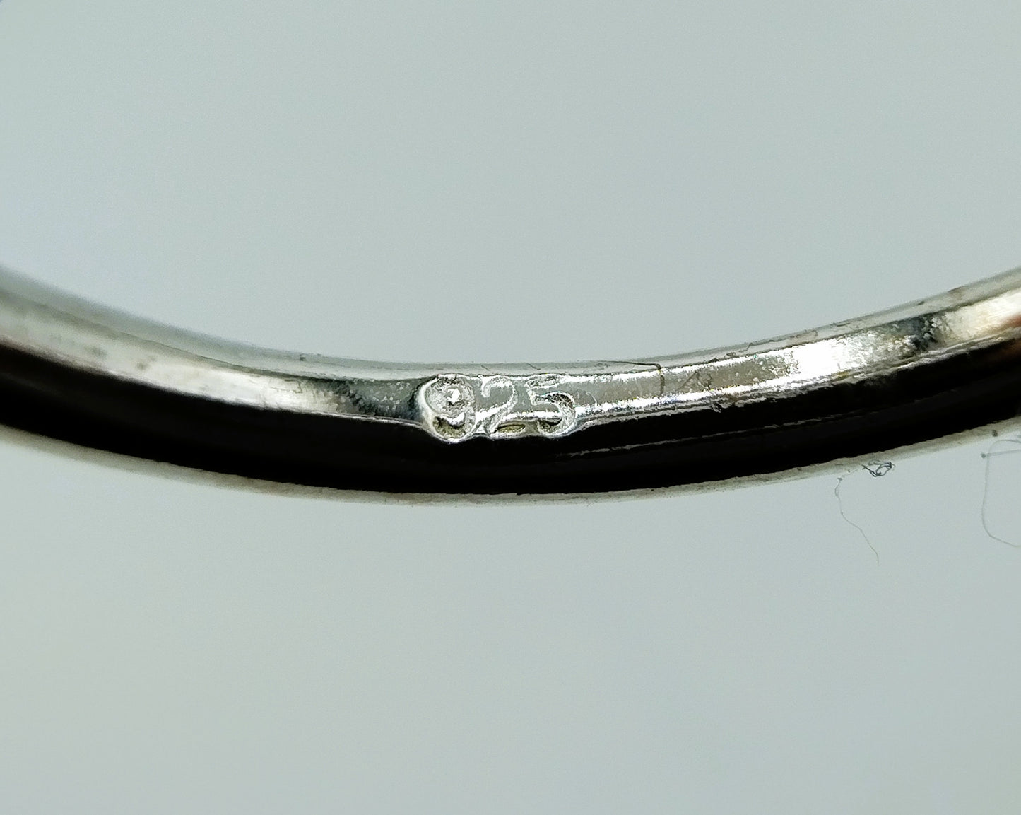 Zilveren ring met roze steen, 925, 18 mm