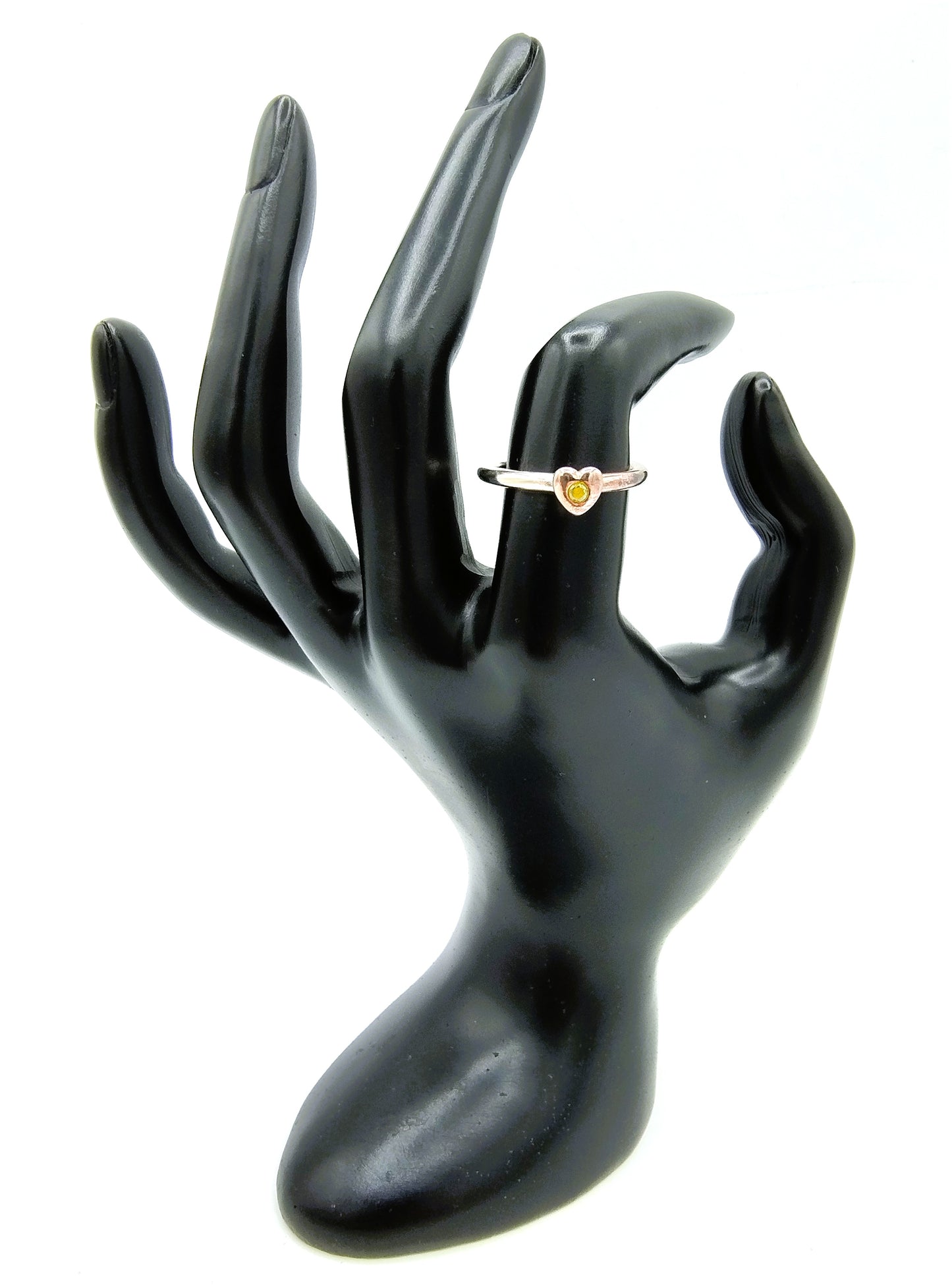 Zilveren ring met steen, 925, 18 mm