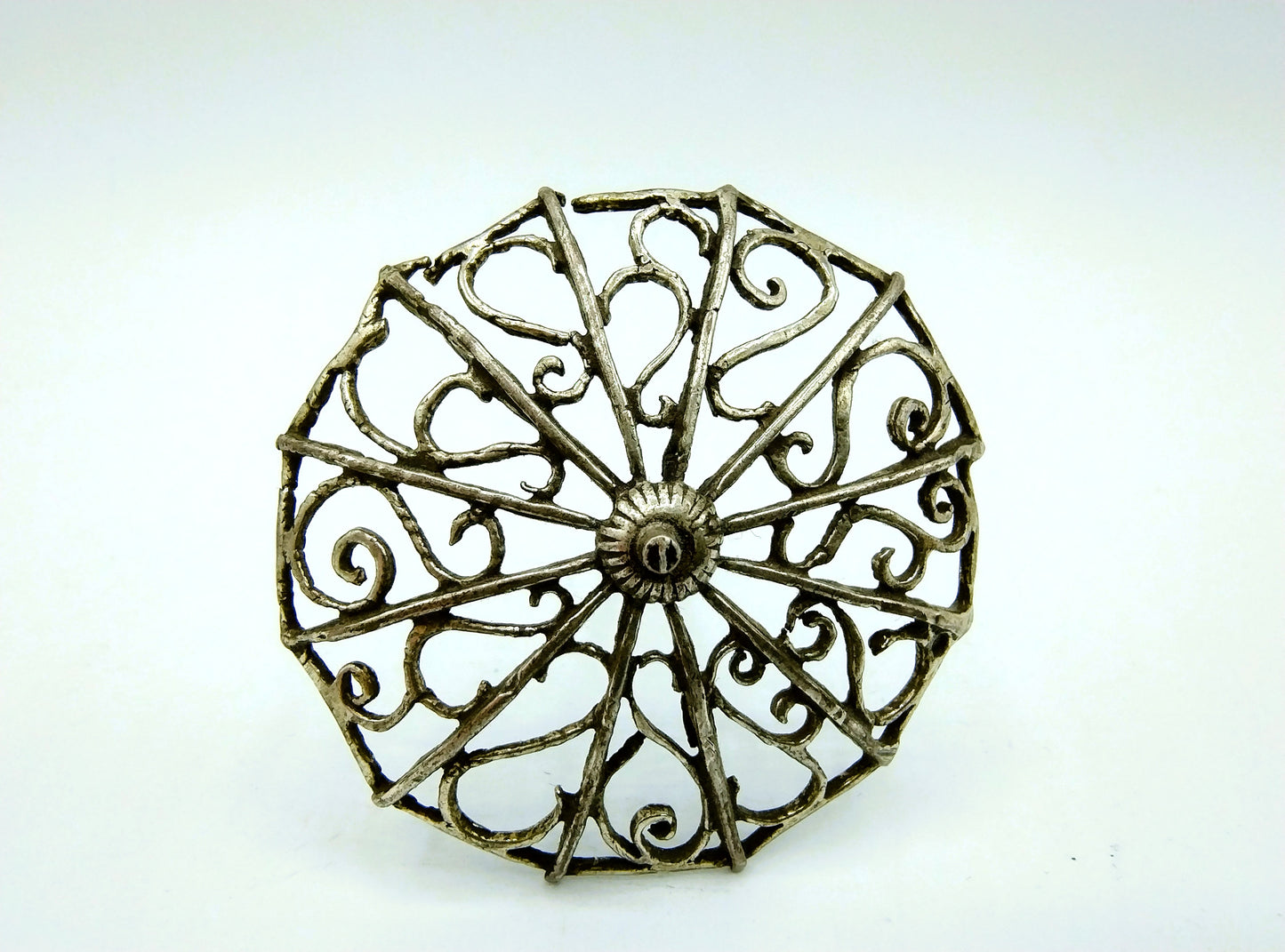 Zilveren miniatuur paraplu, Italië, 800