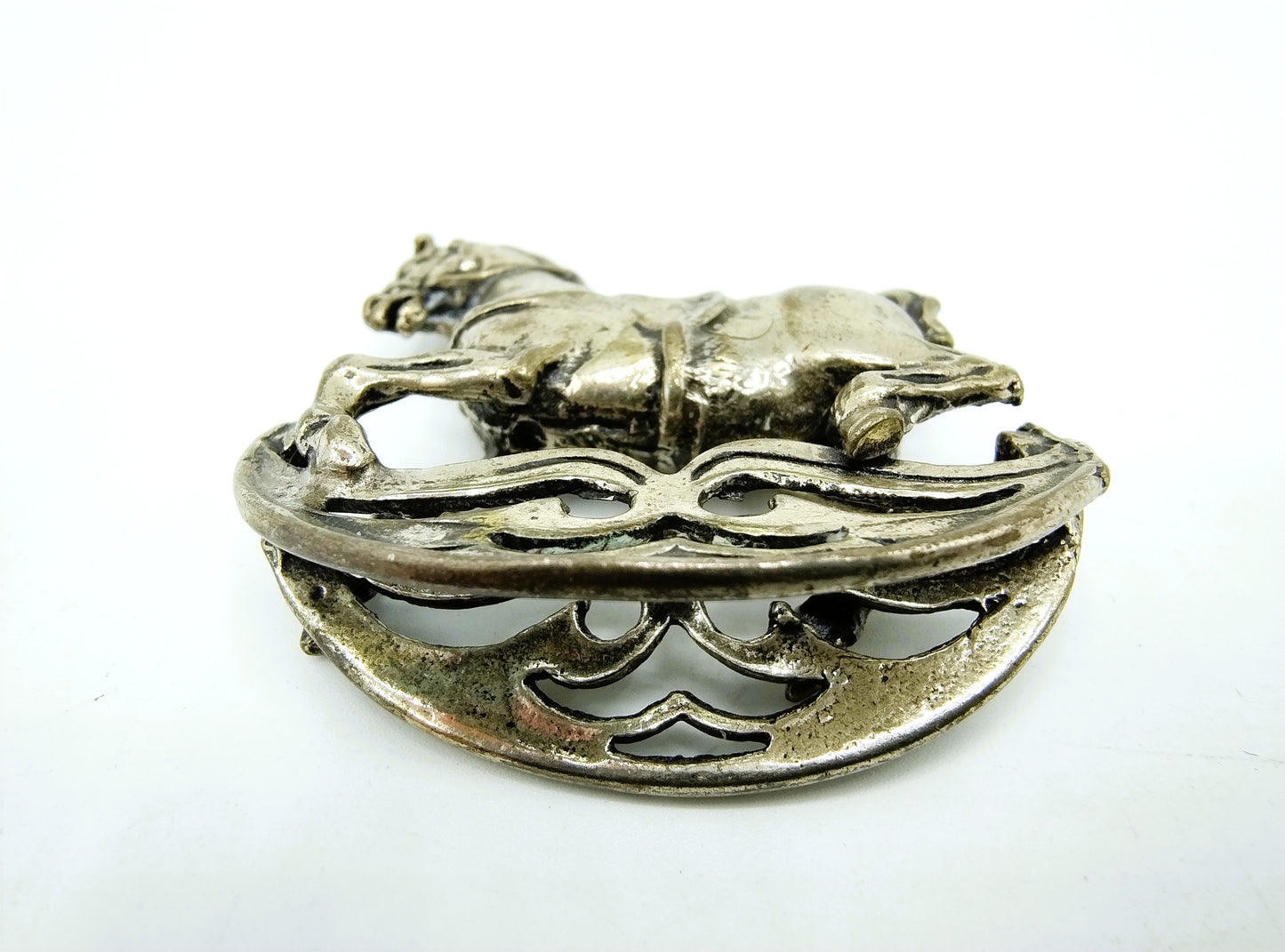 Zilveren miniatuur hobbelpaard, Italië, 800