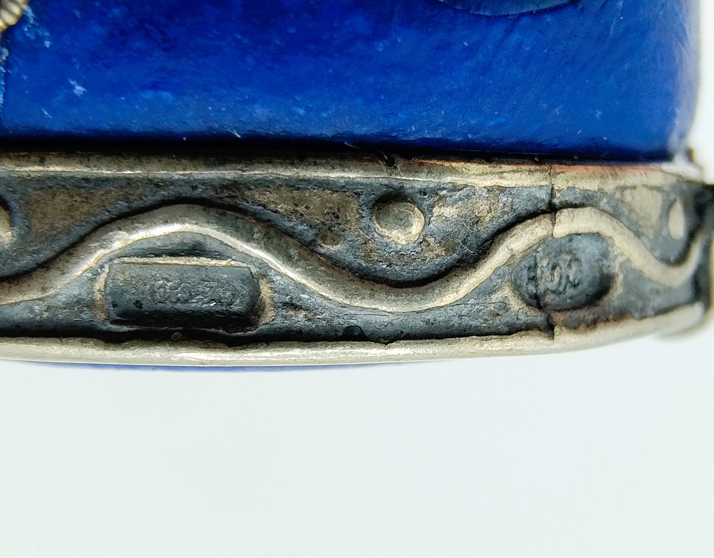 Silver drum with sticks, Italy, 800