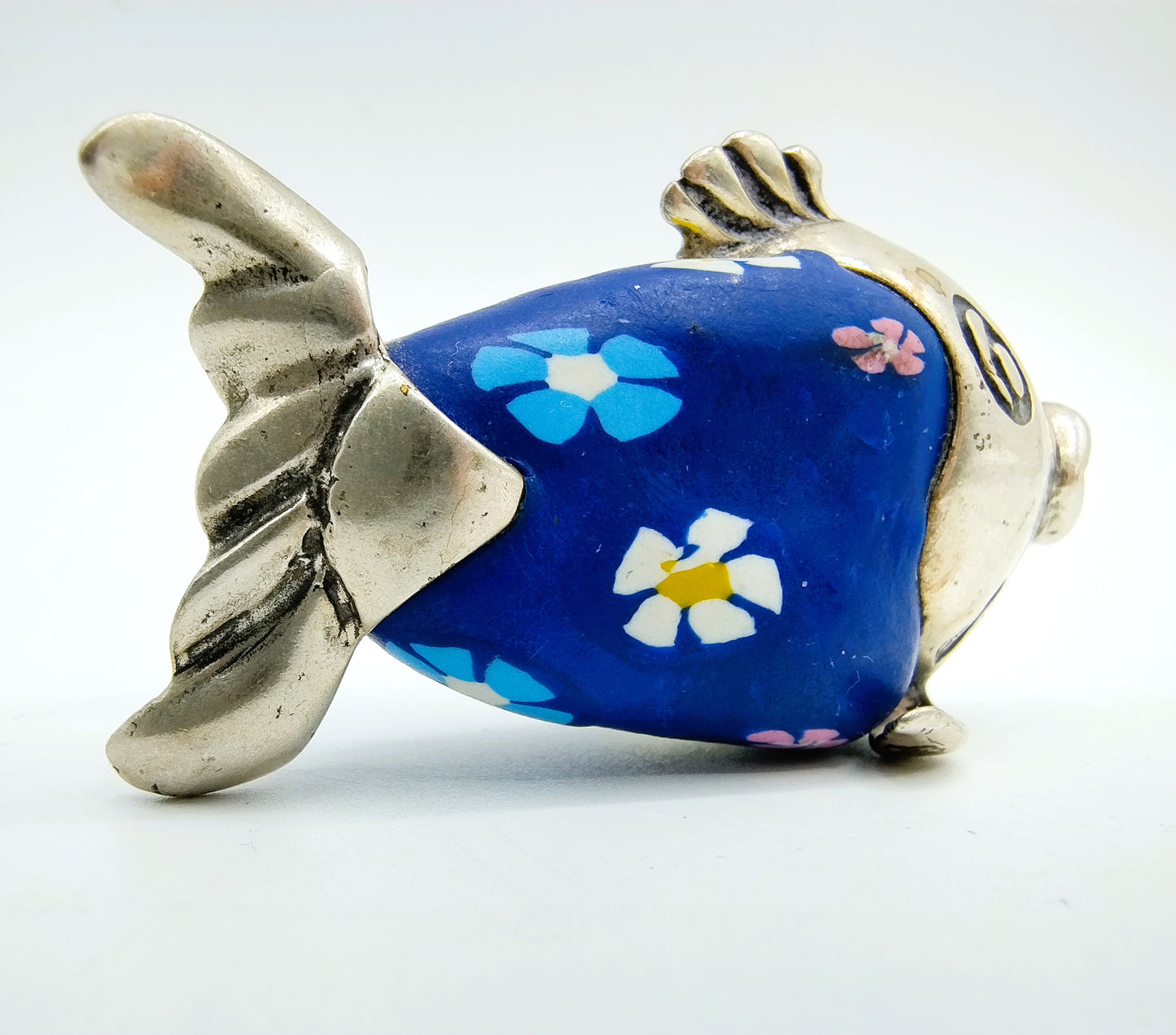 Zilveren miniatuur, vis, Idea oro, Arezzo, Italië, 800